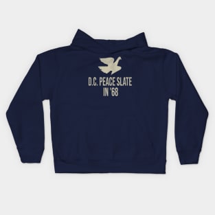 D.C. Peace Slate in '68 Kids Hoodie